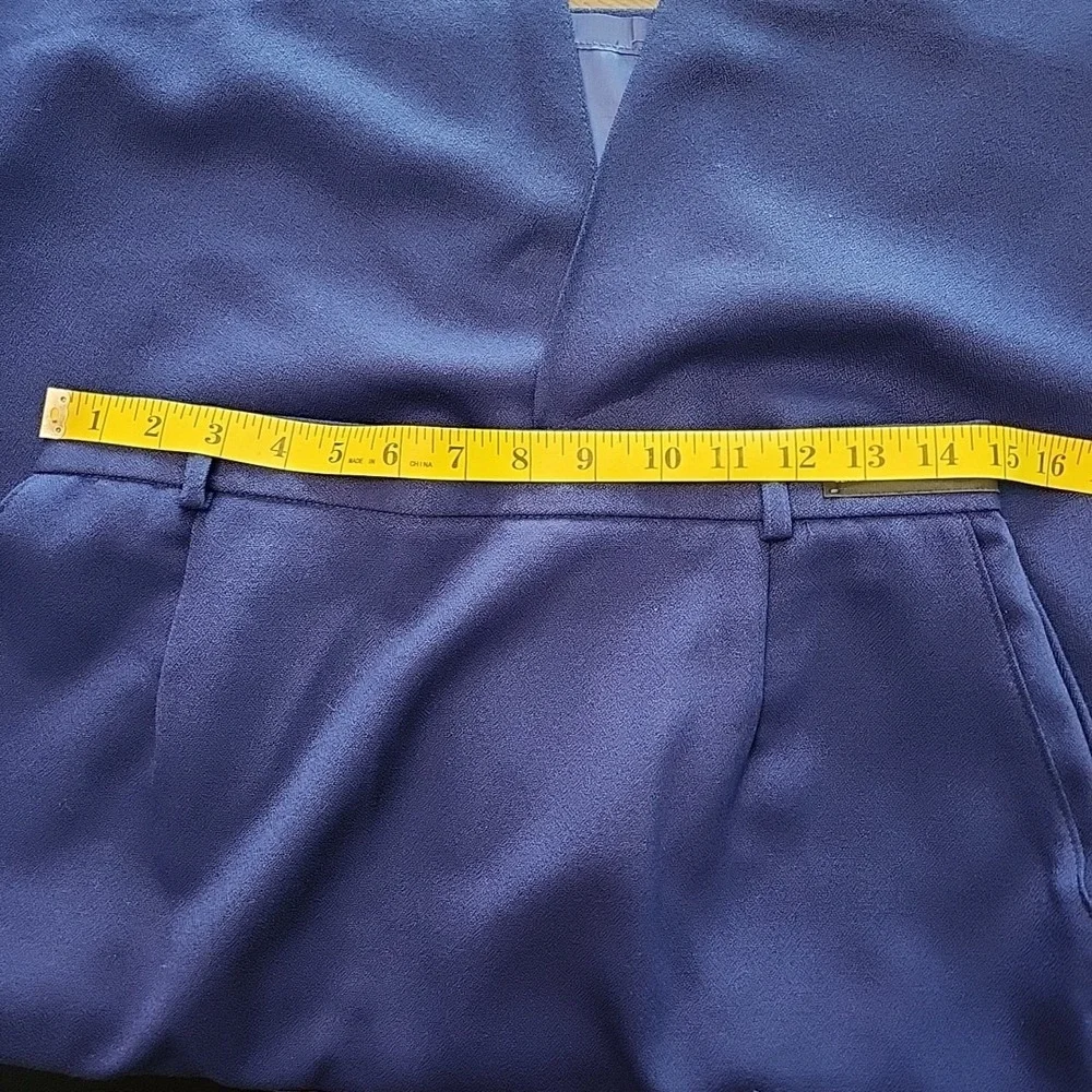 NWT Koret Blue Wool Blend Skirt Woman's Size 12 Vintage Pockets‎ Made USA  Lined